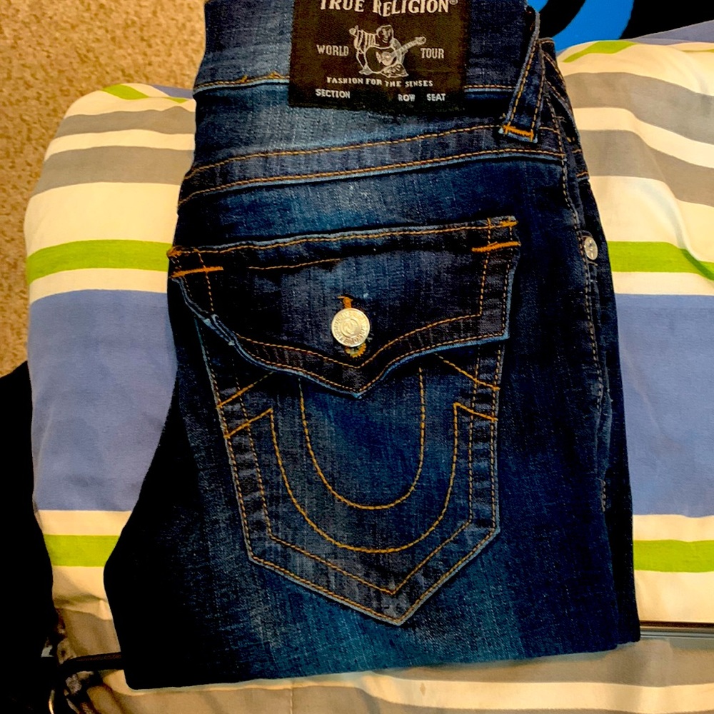True religion Ricky relaxed straight denim mens size 30